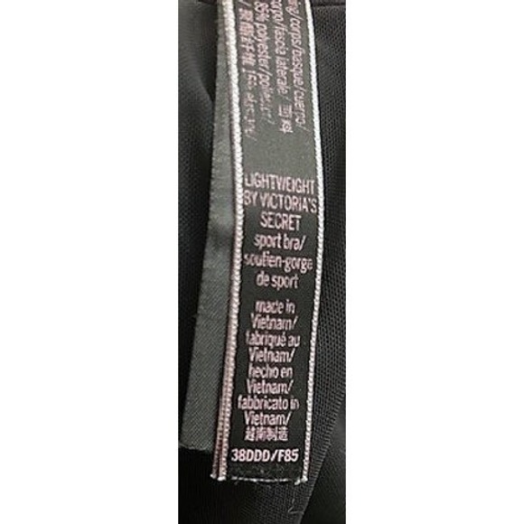 Victorias Secret 38DDD Allegro Supersoft Medium Support Sport Bra Black Mesh - Picture 5 of 11